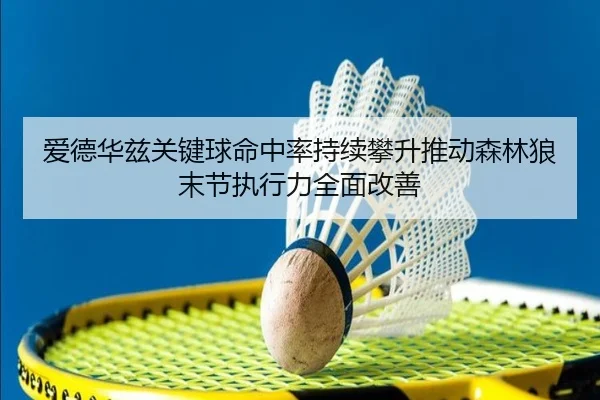 爱德华兹关键球命中率持续攀升推动森林狼末节执行力全面改善